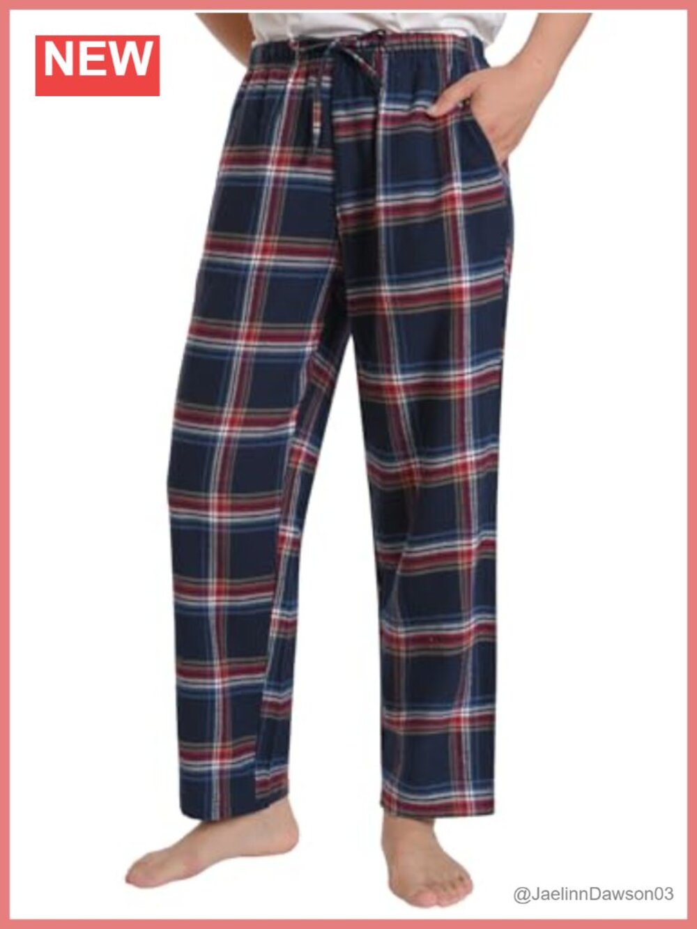 Petite Cotton Flannel Pajama Pants Short PJ Bottoms Pockets Drawstring